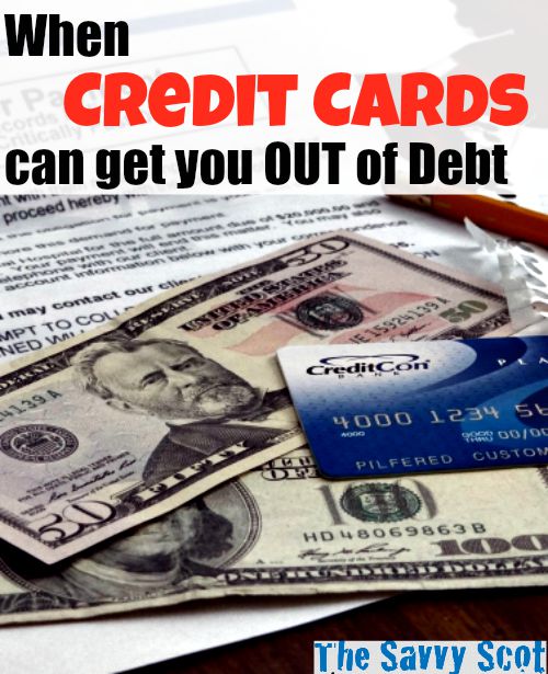 When Credit Cards can get you OUT of Debt