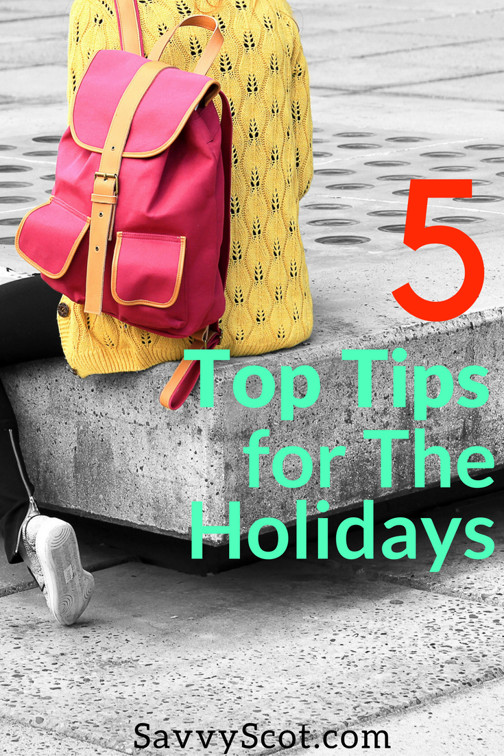 Taking a holiday is an important life balance. Whether you’re taking a staycation or getting on a plane to the other side of the world having some relaxation and/or adventure away from home is healthy. However, you need to make sure that you are ready for what’s coming. Let’s take a look at 5 top tips for the holidays.