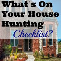 House Hunting Checklist
