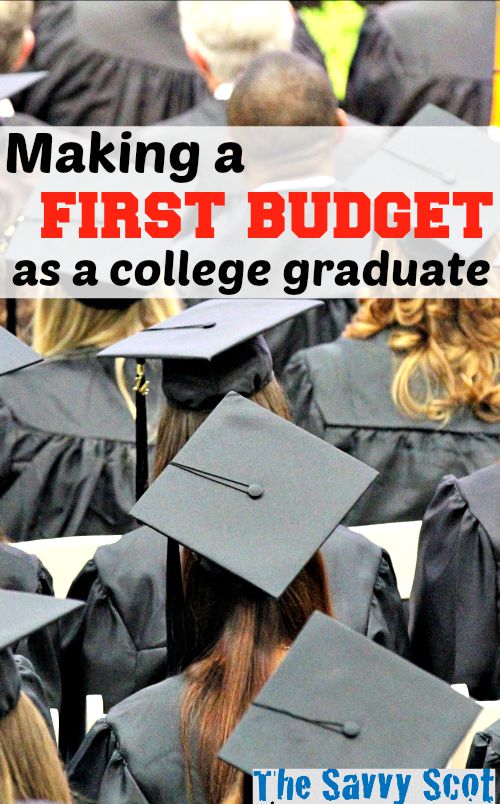 Making a first budget as a college graduate