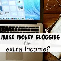 Make money blogging for extra income?