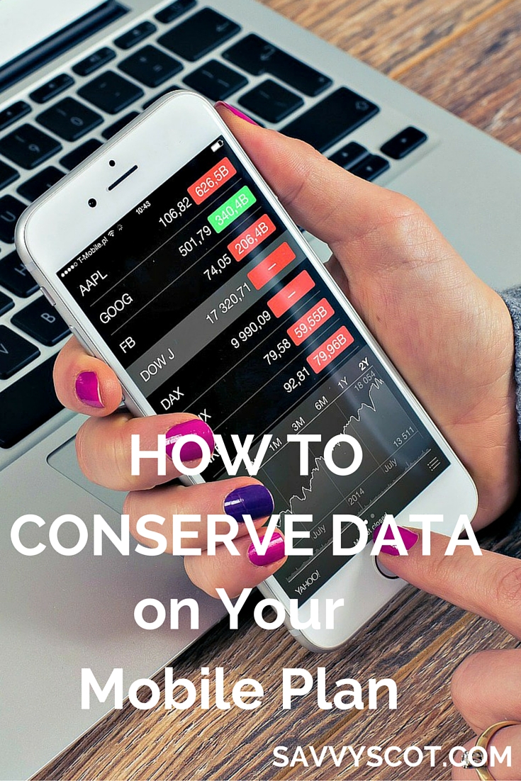 Conserve Data on Your Mobile Plan