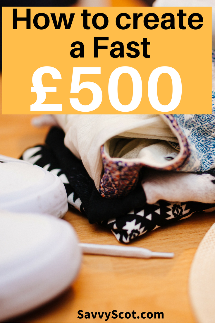 Yes, I believe you have an extra £500 lying around. It’s time to sell! Would you like an extra £500? Of course you would. This post will show you how to get it.